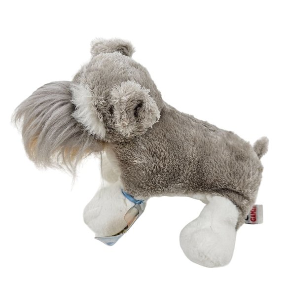 Ganz Webkinz Schnauzer Gray Puppy Dog Stuffed Animal Plush Fluffy Toy Code - Picture 3 of 10